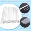 2000 Pcs Plastic Straws Disposable Individually Wrapped Drinking Straight Long Straws, 0.24" Wide, for Hot and Cold Beverages (8 Inch) view 3