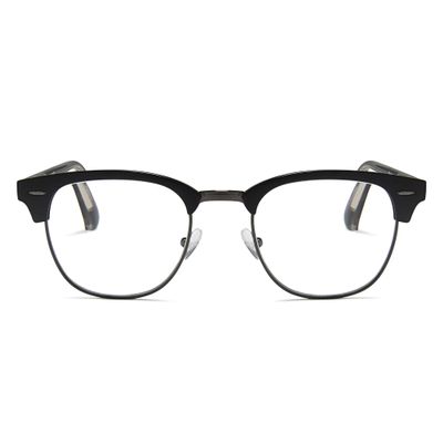 2SeeLife Premium Half Rim Reading Glasses Women & Men - Fits all Face Shapes, Metal & Sturdy Readers, Spring Hinges, Black, +2.25