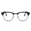 2SeeLife Premium Half Rim Reading Glasses Women & Men - Fits all Face Shapes, Metal & Sturdy Readers, Spring Hinges, Black, +2.25 view 1