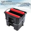 Diydeg Press Wring Mop Bucket, 14L Labor Saving Foot Pressure Floor Cleaning Bucket with Handle, Sturdy Pail Buckets for Household Cleaning & Mopping, Family, Marine, Boat (Black) view 3