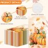 100 Pack Thanksgiving Napkins,Fall guest Napkins 4.3 x 7.9Inch Disposable Vintage Pumpkin Maple Leaf Hand Towels for Bathroom Pumpkin Dinner Napkins Fall Harvest Party Napkin for Autumn Thanksgiving view 4