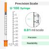 0.5cc Insulin Syringe 31G 5/16 Inch (8mm), 0.5ml Insulin Syringes with Needle, Pack of 100 view 4