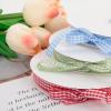 Red Gingham Ribbon 3/8 inch X 50 Yards, Polyester Plaid Checked with Woven Edge for Wedding Invitations, Gift Wrapping, Bow Making, Party Decorations view 3