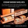 YDBMY 50l Humidors Cigar Cabinet(Storage Capacity: About 200~300 Sticks), Intelligent Electronic Cigar Humidor Cabinet, W/1 Box Shelf & 2 Cedar Cigar Baskets, Temperature 11~18c,Black-B view 3