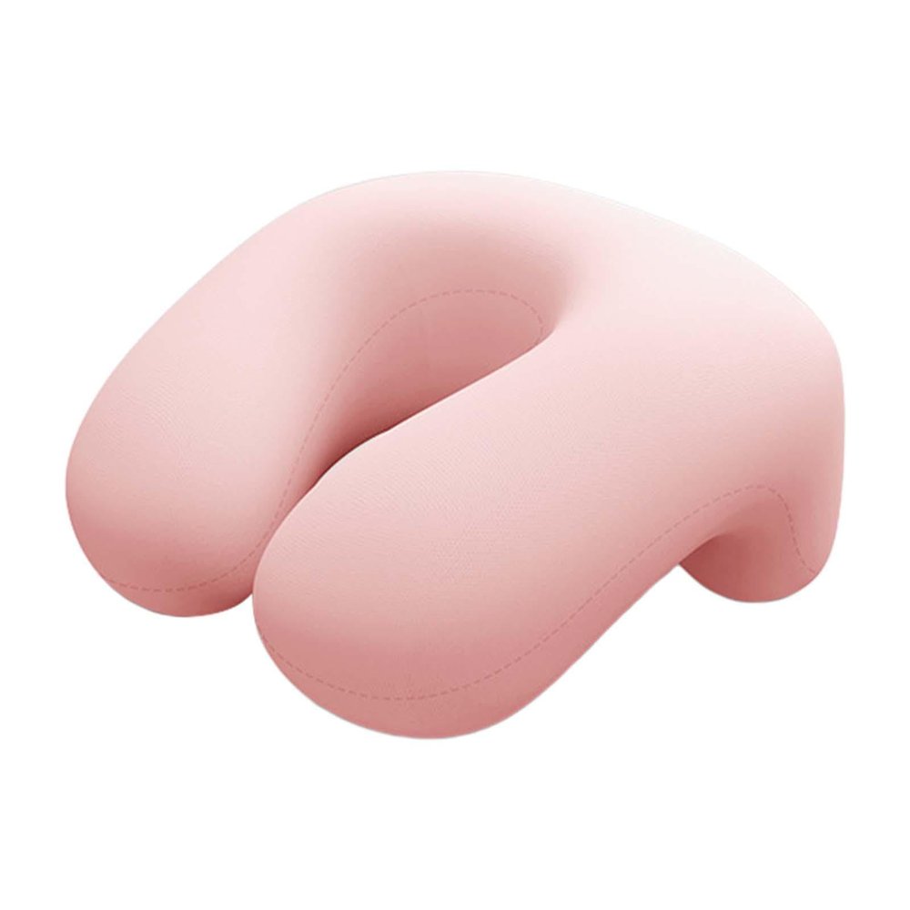 predolo Desk Napping Pillow Headrest Multifunction Lightweight Breathable Memory Foam Office Sleeping Pillow for Car School Office, Light Pink