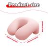 predolo Desk Napping Pillow Headrest Multifunction Lightweight Breathable Memory Foam Office Sleeping Pillow for Car School Office, Light Pink view 3