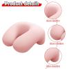 predolo Desk Napping Pillow Headrest Multifunction Lightweight Breathable Memory Foam Office Sleeping Pillow for Car School Office, Light Pink view 4