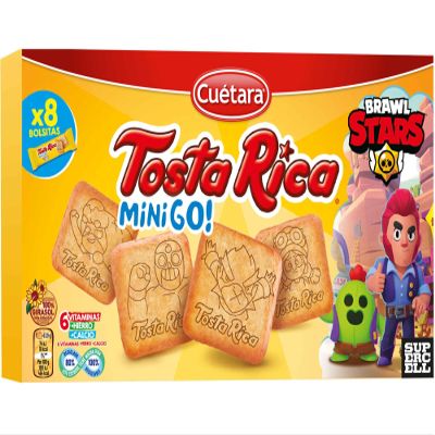 Cutara - Tosta Rica Mini Go Cookies - 2 x 8.46oz / 240 gr (PACK OF 2)