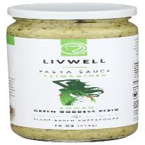 Livwell Foods Sauce Romano Green Goddess Pesto 16 oz (Pack of 6)
