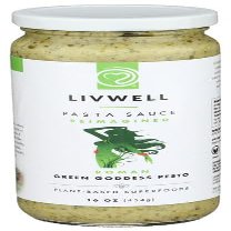 Livwell Foods Sauce Romano Green Goddess Pesto 16 oz (Pack of 6)
