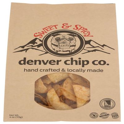 Denver Chip Co Chips Potato Southwest Spicy 4 oz (Pack of 12)