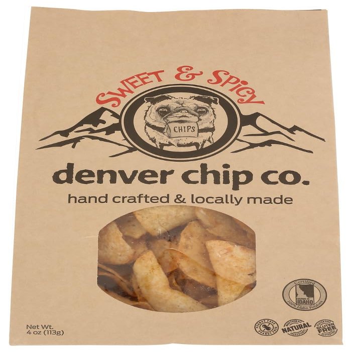 Denver Chip Co Chips Potato Southwest Spicy 4 oz (Pack of 12)