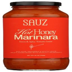 Sauz Hot Honey Marinara Sauce 25 oz (Pack of 6)