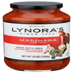 Lynoras Sauce Pasta Marinara 25 oz (Pack of 6)