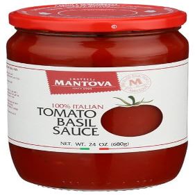 Mantova Basil Pasta Sauce 24 oz (Pack of 6)
