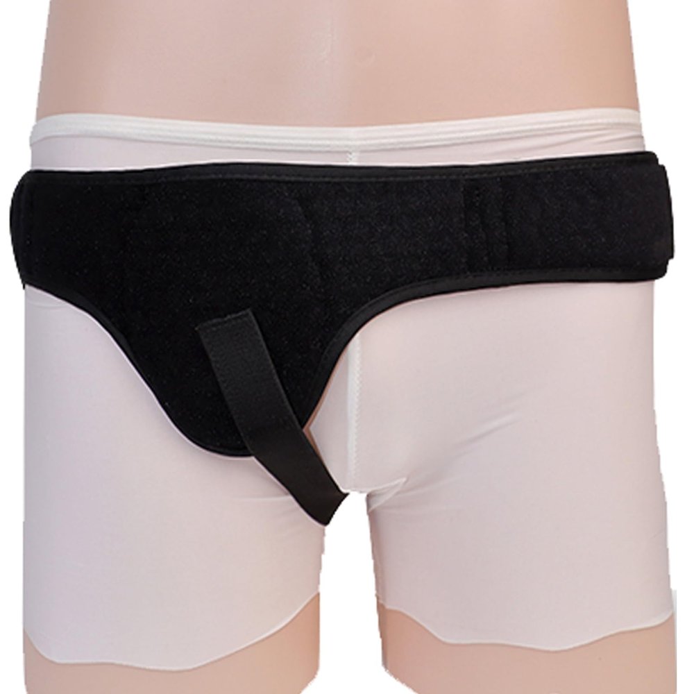 YCKLKF Hernia Belts for Men Inguinal, Hernia Support Belt for Men & Women with 2 Compression Pads for Left or Right Side Inguinal Hernias(Black,Medium)