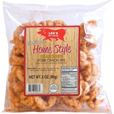 Lees Pork Cracklins Home Style, 3 oz (Pack of 12)