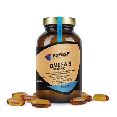Fuelup Omega 3 (TG) 1000 mg - 90 Softgels High Strength Fish Oil in Triglyceride Form, Premium EPA/DHA, Non-GMO, Support Lipid Metabolism, Enhance Brain and Nervous System, Cardiovascular Support