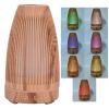 100-200ml Essential Oil Diffuser USB Rechargeable Wood Grain Humidifier Silent Night Light for Home Office Bedroom view 2