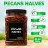 Pecan Halves Roasted Jar Ready-to-Eat Snack and Pantry Ingredient view 2