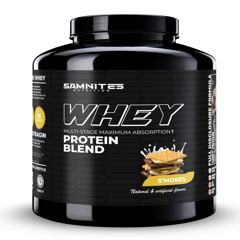 Samnites Nutrition Whey Protein Blend, S'Mores Whey: Full-Disclosure, Ultra-Delicious, Premium Protein