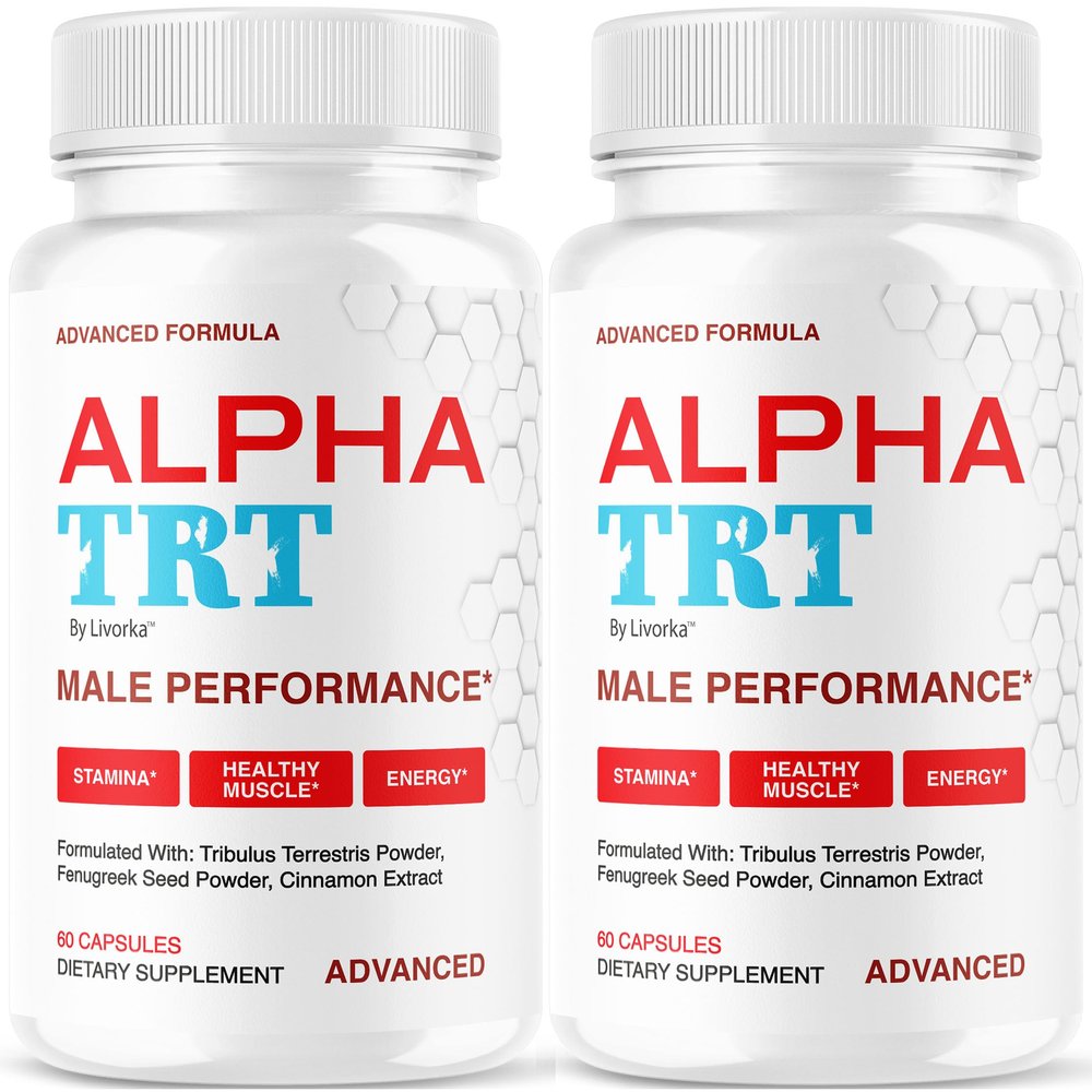 (2 Pack) Alpha TRT Capsules - Official AlphaTRT Pills for Men All Natural Daily Nutrition Support Premium Advanced Formula Multivitamin for Overall Health & Wellness, 120 Capsules for 5 Months