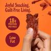 Bangkok Bites Vegan Jerky Thai BBQ, Real Ingredients, High-Protein, Low Fat, Plant-Based Snacks, Non-GMO Soy, Chewy Texture, Natural, No Artificial Flavors, 2 oz (6-Pack, Thai BBQ) view 4