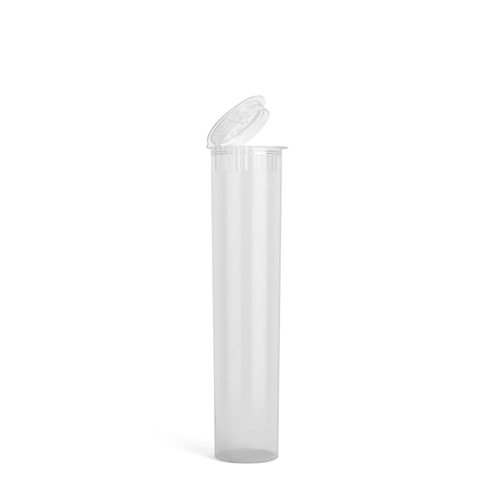 1000 Count - Squeezetops 98mm Plastic Squeeze Pre-Roll Tubes Child Resistant - Made in USA - Water Resistant - Smell/Odor Resistant - Air Resistant - BPA Free (Clear)