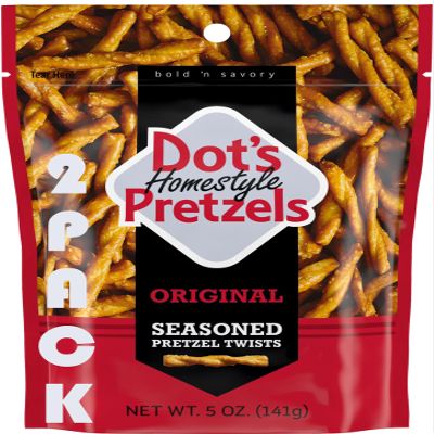 Dot's: Homestyle Pretzels, Pretzel Twists Original Seasoned, 5 Ounce (2 Pack, Total 10 oz), Bundled by SUPERDEALS with Mystery Gift