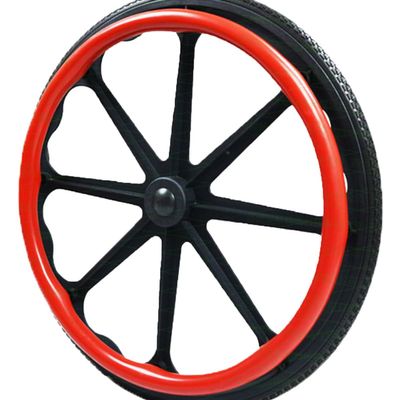 Wheelchair Cover Wheelchair Accessories, Wheelchair Push Rim Covers, 1 Pair Non-Slip Hand Push Cover Wheelchair(Red,20in)