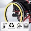 Wheelchair Cover Wheelchair Accessories, Wheelchair Push Rim Covers, 1 Pair Non-Slip Hand Push Cover Wheelchair(Red,20in) view 3