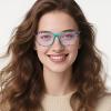 Henotin 4 Pack Ladies Reading Glasses Blue Light Blocking Spring Hinge Readers Anti Eyestrain Computer Eyeglasses (Multicolor-6, 1.75) view 2