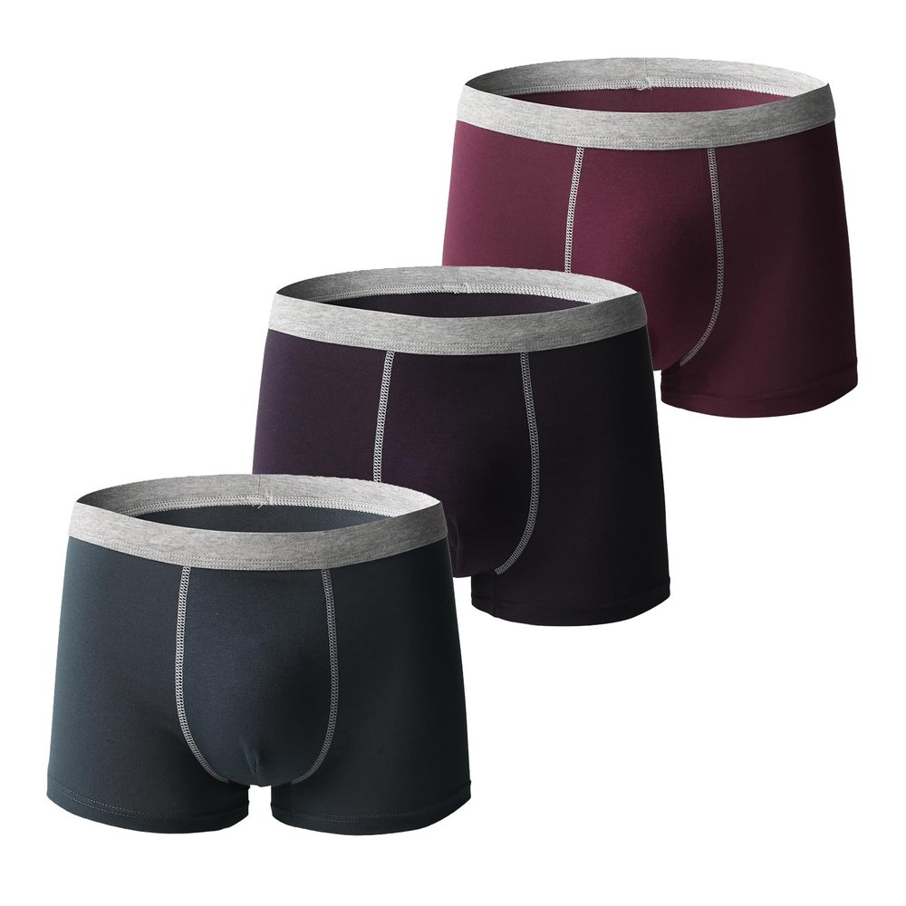 Men's Incontinence Underwear,Leak Proof Urine Washable Reusable Cotton Boxer Brief, Absorbent Odor Neutralization Briefs (3-8,XXXX-Large)