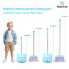 28'' Kids Mini Broom and Dustpan Set - Toddler Cleaning Toy, Toddler Household Helper, Parent-Child Interactive Play Cleaning Tool, Cute Cartoon Design, Small Safe Corner Broom (Blue) view 4