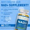 HZZYPLANT NAD+ Supplement, High Absorption NAD Supplements for Women for Cellular Energy Immune Focus Health, NAD Resveratrol Softgel Capsules, NAD Liquid Softgels Supplement, Non-GMO, 2 Month Supply view 4
