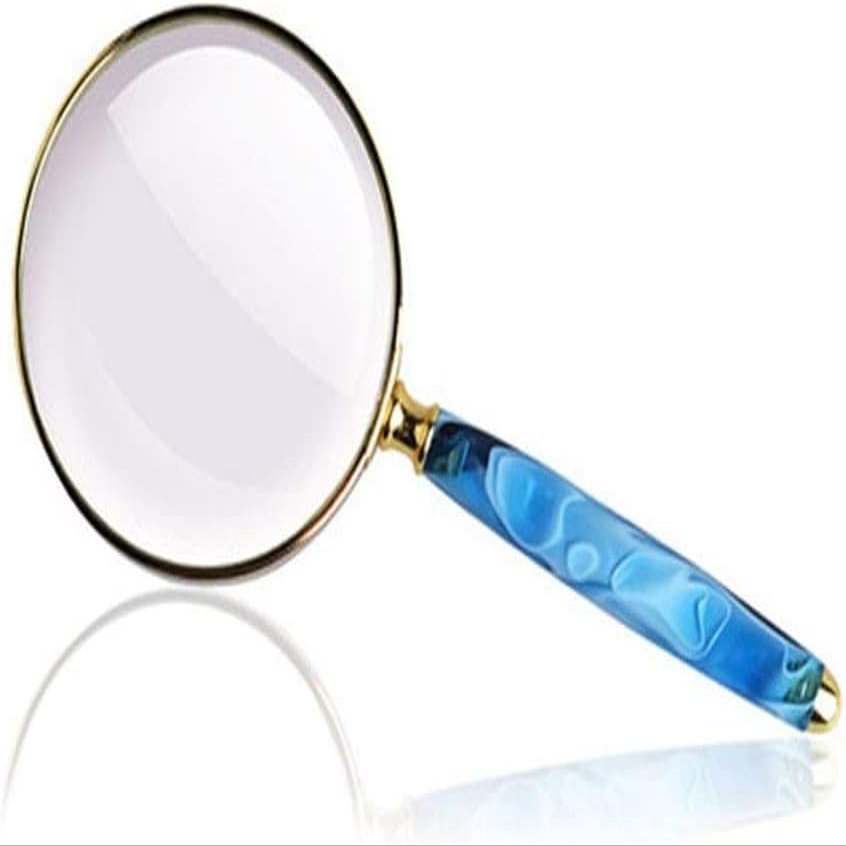 10 Times The Hand-held Magnifier, Portable Magnifying Glass to Read The Elderly Loupe Marriage