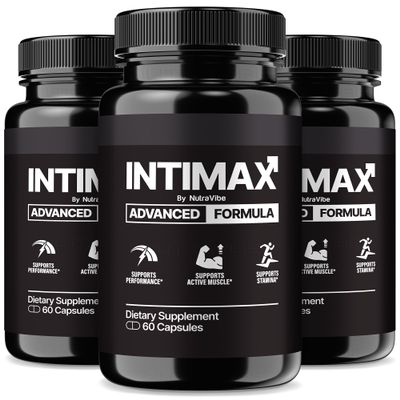 (3 Pack) Intimax Capsules Original Intemax Test Support with Premium Formula for Stamina, Daily Performance & Lasting Energy | Intamax Easy-to-Swallow Daily Pills, Official Reviews (180 Capsules)