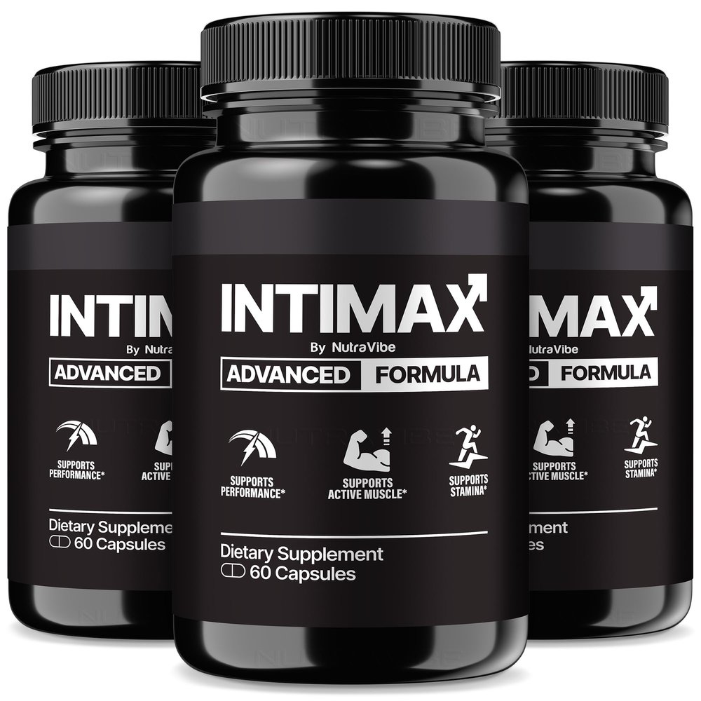 (3 Pack) Intimax Capsules Original Intemax Test Support with Premium Formula for Stamina, Daily Performance & Lasting Energy | Intamax Easy-to-Swallow Daily Pills, Official Reviews (180 Capsules)