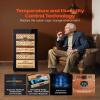 VEVOR Electric Humidor, 88L Cigar Humidor, 1000 Counts Electric Cigar Humidor with Compressor Cooling, Constant Humidity & Temperature Control, Spanish Cedar Wood Shelves & Drawers, for Household view 3