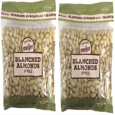 Blanched Whole Almonds (2 Bags, 12 oz. each)