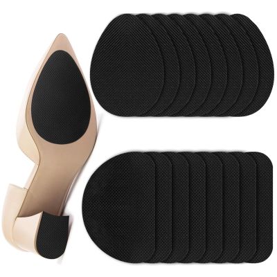 16 PCS/8 Pairs Non-Slip Shoe Pads for Bottom of Shoes Self-Adhesive Sole Protectors for High Heels & Flats Anti-Skid Shoes Grips Stickers for Slippery Floors, Noise Reduction, Shoe Bottom Repair