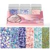 HUEBEATY 6-in-1 Mermaid Sprinkles Set 180g Edible Mermaid Sprinkles & Seashell Cake Decorations, Under the Sea Ocean Sprinkles for Cake Decorating, Cupcakes, Cookies, Ice Cream & Summer Desserts view 1