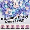 HUEBEATY 6-in-1 Mermaid Sprinkles Set 180g Edible Mermaid Sprinkles & Seashell Cake Decorations, Under the Sea Ocean Sprinkles for Cake Decorating, Cupcakes, Cookies, Ice Cream & Summer Desserts view 3