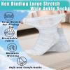 Extra-Wide Diabetic Socks 6 Pairs with Non Binding Top for Wide Feet,Neuropathy,Arthritic,Ankle Sock Men 10-13 Grey view 2