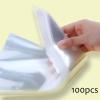 100pcs Cone Shaped Treat Bags 6.3x11.8 Inch Clear Plastic Triangle Bag for Popcorn Favor Candy, Food-Grade Plastic Treat Bags for Snacks, Cookies, Christmas Potpourri Cellophane Bags, Halloween Triangular Candy Bag view 2