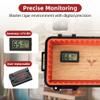 Bald Eagle Travel Humidor, Portable Cigar Case, Cigar Box with Cedar Veneer Humidifier Hygrometer, Highly Airtight, Hold 8-12 Cigars view 2