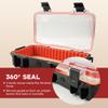 Bald Eagle Travel Humidor, Portable Cigar Case, Cigar Box with Cedar Veneer Humidifier Hygrometer, Highly Airtight, Hold 8-12 Cigars view 3