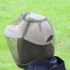 NineLife Basics Premium Mosquito Head Net Mesh Hat Face Netting Lightweight Durable Protective Cover Fly Insects Bugs Preventing for Camping Hiking Fishing Outdoor Activity(Military Green) view 1
