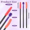 12 Pcs Silicone Nook and Cranny Brush Crevice Cleaning Brushes 3 Styles Sewing Machine Cleaning Brushes Tiny Brush for Sewing Machine, Keyboard, Small Spaces, Orange Purple Red view 2