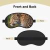 African Leopard Sleep Mask for Women Girls Men Soft Comfortable Eye Mask with Adjustable Strap Blackout Eye Sleep Shade Cover for Travel Yoga Nap Shift Work view 2